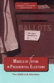 cover of Models of Voting in Presidential Elections: The 2000 U.S. Election