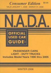 N.A.D.A. Official Used Car Guide: Consumer Edition : Winter 2006