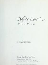 Claude Lorrain, 1600-1682 (Exhibition Book)