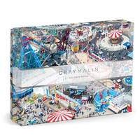 Galison Gray Malin Coney Island û 1000 Piece Puzzle with Eye Catching Aerial Photography of...