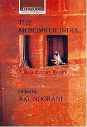 cover of The Muslims of India: A Documentary Record