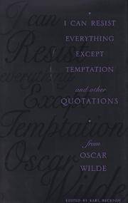 I Can Resist Everything Except Temptation