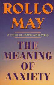 cover of The Meaning of Anxiety