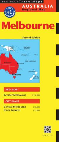 Melbourne Travel Map Second Edition (Australia Regional Maps) Periplus Editors