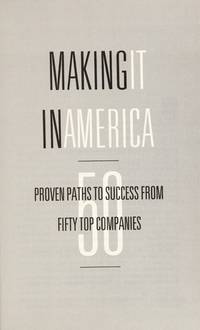 MAKING IT IN AMERICA by JASINOWSKI, JERRY & ROBERT HAMRIN - 1995