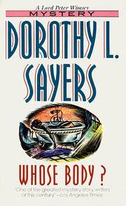 cover of Whose Body? (Lord Peter Wimsey Mysteries)