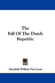 cover of The Fall Of The Dutch Republic