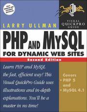 PHP and MySQL for Dynamic Web Sites: Visual QuickPro Guide (2nd Edition)