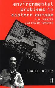 Environmental Problems in Eastern Europe. by F. W. and Turnock, D. Carter - 1996