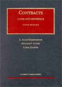 Contracts: Cases and Materials (University Casebook Series) de E. Allan Farnsworth; William F. Young; Carol Sanger - 2001-06