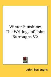 image of Winter Sunshine: The Writings of John Burroughs V2