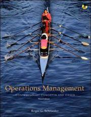 Operations Management: Contemporary Concepts and Cases with Student CD-ROM