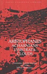 image of Aristophanes : Acharnians, Lysistrata, Clouds (Focus Classical Library)