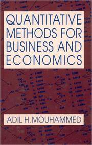 Quantitative Methods For Business and Economics