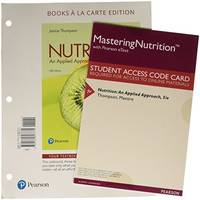 image of Nutrition: An Applied Approach, Books a la Carte Plus Mastering Nutrition with MyDietAnalysis with Pearson eText -- Access Card Package