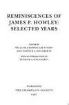 Reminiscences of James P. Howley: Selected Years