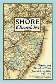 Shore Chronicles: Diaries and Travelers' Tales from the Jersey Shore 1764-1955