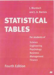 Statistical Tables: For students of Science Engineering Psychology Business Management Finance