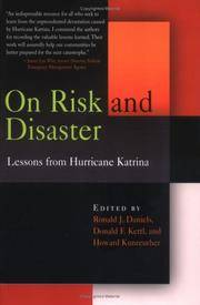 On Risk And Disaster: Lessons from Hurricane Katrina by Howard (editors) Donald F.; Kunreuther - Paperback - 2006 - from House of Our Own Books (SKU: 002521)