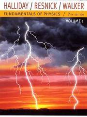 Fundamentals of Physics,Vol 1 (Chapters 1 - 20)