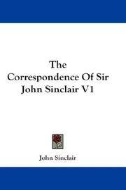 image of The Correspondence Of Sir John Sinclair V1