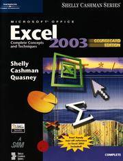 cover of Microsoft Office Excel 2003: Complete Concepts and Techniques, CourseCard Edition (Shelly Cashman Series)