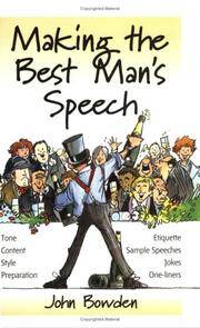 Making the Best Man's Speech