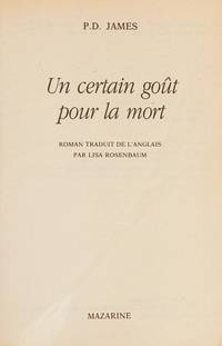 Un certain goût pour la mort
