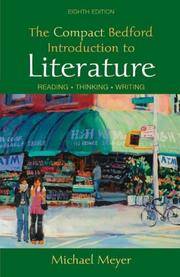 image of The Compact Bedford Introduction to Literature: Reading, Thinking, Writing