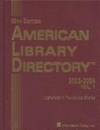 American Library Directory 2003-2004: 56th Edition by Editor-R. R. Bowker - 2003-07