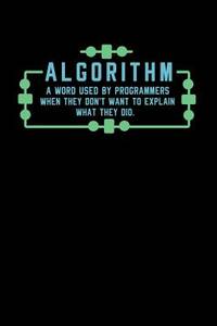 Algorithm A Word Used By Programmers When Thy Don't Want To Explain What They Did: 120 Pages I...