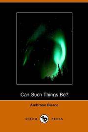 image of Can Such Things Be? (Dodo Press)