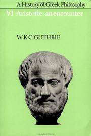 image of A History of Greek Philosophy: Volume 6, Aristotle: An Encounter