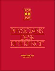 2008 - PHYSICIAN'S DESK REFERENCE, 62ED,