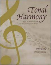 image of Tonal Harmony