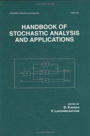 HANDBOOK OF STOCHASTIC ANALYSIS AND APPLICATIONS