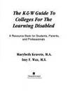 The K & W Guide to Colleges for the Learning Disabled