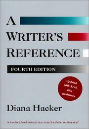 cover of A Writer's Reference