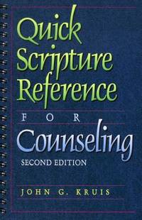 Quick Scripture Reference For Counseling (ISBN: 9780801052613)