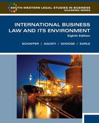image of International Business Law and Its Environment