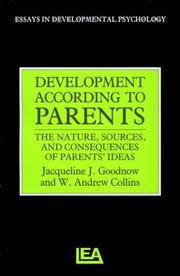 Development According to Parents (Essays in Developmental Psychology)