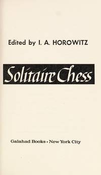 Solitaire Chess by Horowitz I.a - 1962