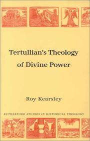 image of Tertullian's Theology of Divine Power (Rutherford Studies, Series 1: Historical Theology) (Rutherford Studies on Historical Theology) (Rutherford Studies in Historical Theology)