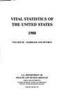 Vital Stat U.s. Marriage & Divorce Section 1988 