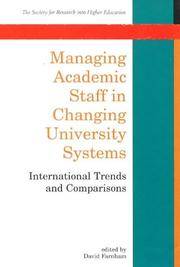 Managing Academic Staff in Changing University Systems: International Trends and Comparisons...