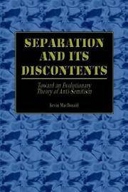 Separation and its Discontents: Toward an Evolutionary Theory of Anti-Semitism