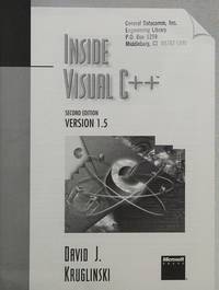 【中古】INSIDE VISUAL C++(マイクロソフトプレス・シリーズ MicrosoftProgramin)／デビッド・J. クルグリンスキー (著)、榊 正憲(翻訳)、David J. Kruglinski (原名)／アスキー 中古】INSIDE VISUAL C++(マイクロソフトプレス・シリーズ