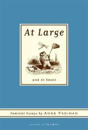 image of At Large and At Small: Familiar Essays