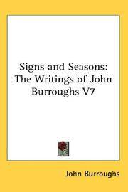 image of Signs and Seasons: The Writings of John Burroughs V7