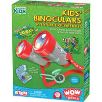 Wow in The World KidsÆ Binoculars & Nature Explorer KIT | Look Far, Nature Scavenger Hunt,...